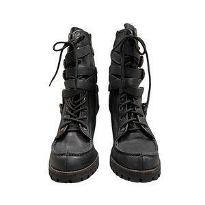 Ash Winona Black Leather Heel Shoes EU40 NIB